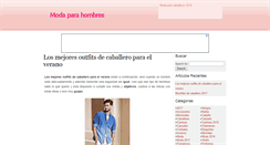 Desktop Screenshot of modaparahombres.net